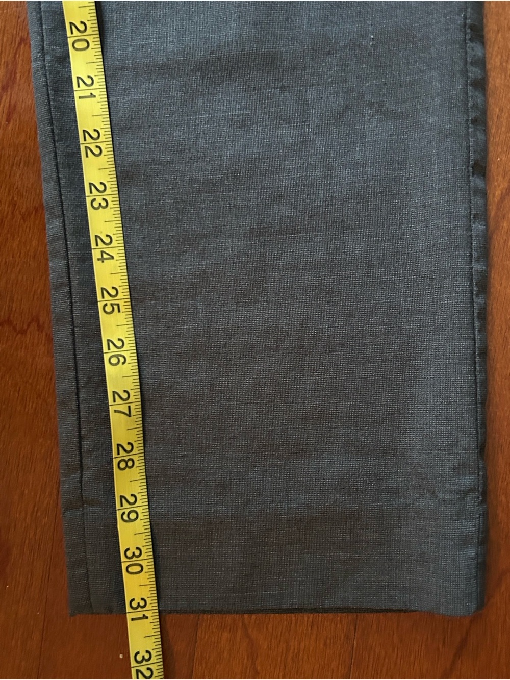 Banana Republic Slim Fit Wool Dress Pants Gray Men’s 33x32 Office Dadcore - Picture 9 of 9